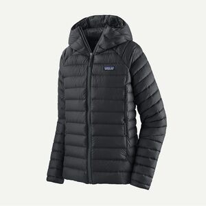 Women's Patagonia Black Down Sweater Hoody Jacket